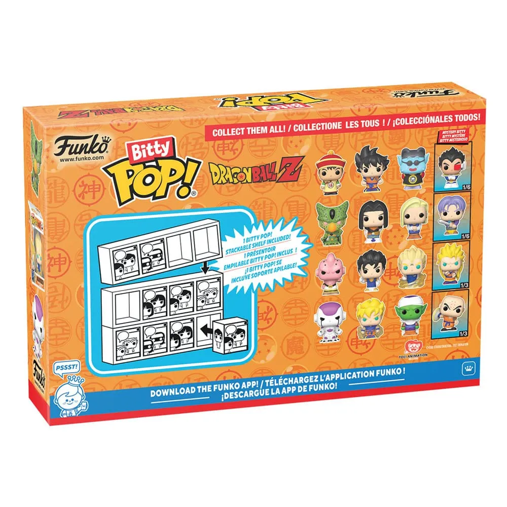 Dragon Ball Bitty POP! Vinyl Figure 4-Pack Series 1 - 2.5 cm (3 + 1 figura chase aleatória)